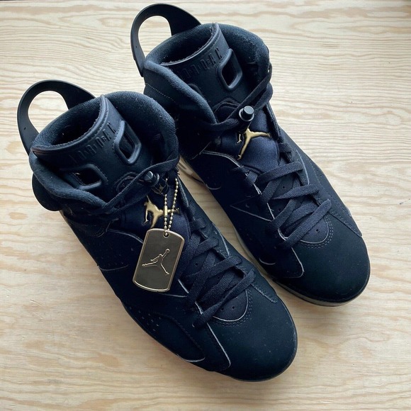 2020 Nike Air Jordan 6 VI Retro DMP Black Gold - Size 9 - CT4954-007 - Used main image 4